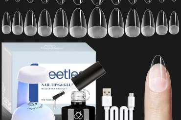Krofaue 500PCS Half Cover False Nails Tips – Perfect Acrylic Nail Tips for DIY and Salons”