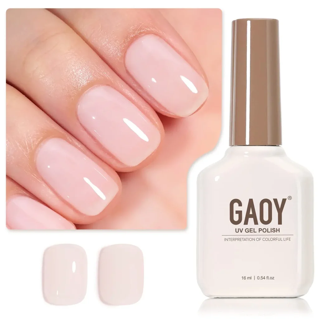 GAOY Sheer Light Pink Gel Nail Polish bottle
